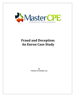 Enron Case Study