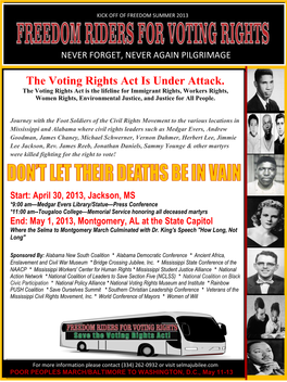 Freedom Riders for Voting Rights