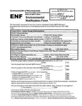 E N F Environmenta,L Notification Form