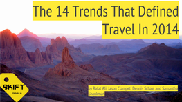 The 14 Trends That Defined Travel in 2014