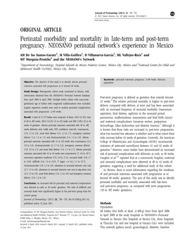 Perinatal Morbidity and Mortality in Late-Term and Post-Term Pregnancy