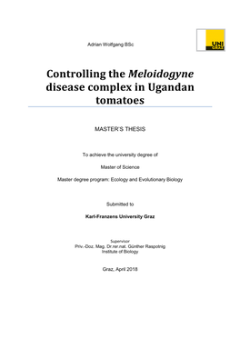 Controlling the Meloidogyne Disease Complex in Ugandan Tomatoes