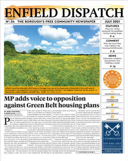 MP Adds Voice to Opposition Against Green Belt Housing Plans