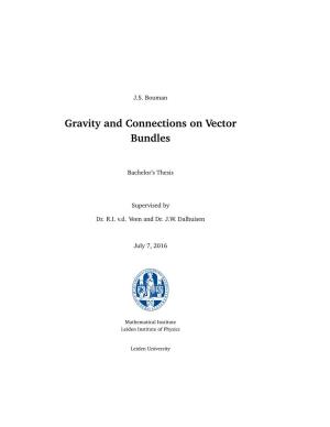 Gravity and Connections on Vector Bundles