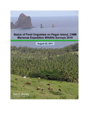 Status of Feral Ungulates on Pagan Island, CNMI