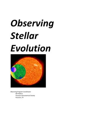 Observing Stellar Evolution