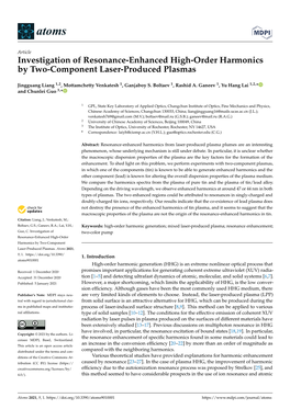 Investigation of Resonance-Enhanced High-Order Harmonics by Two-Component Laser-Produced Plasmas