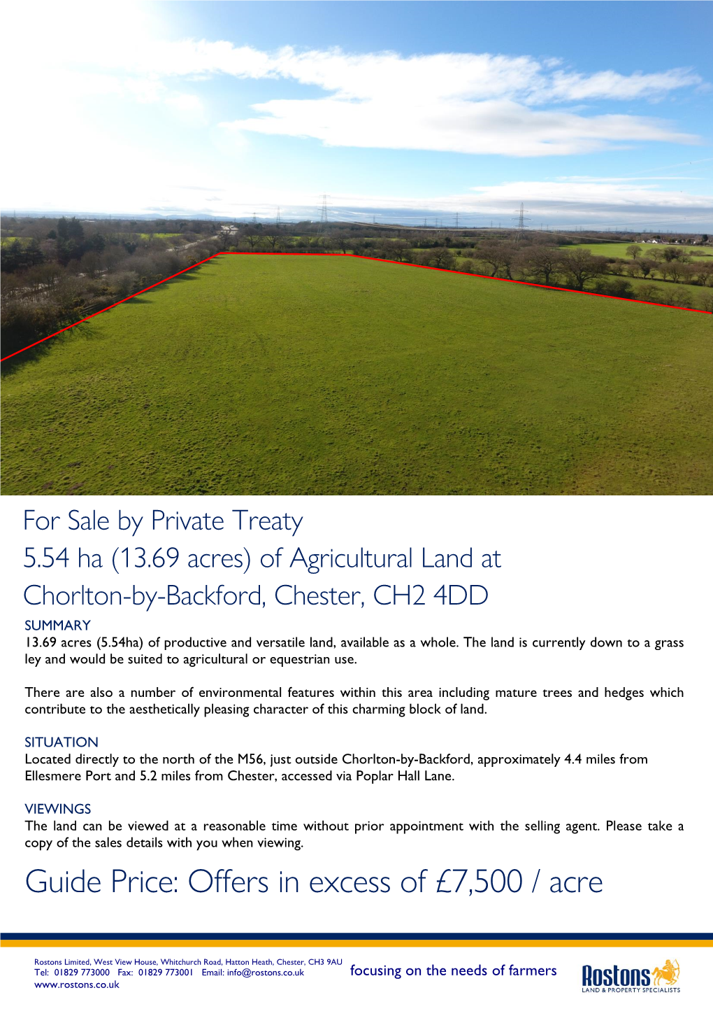 Guide Price: Offers in Excess of £7,500 / Acre