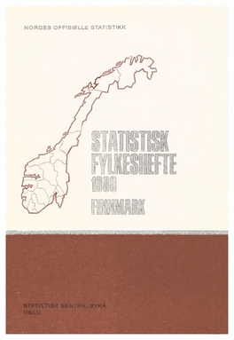Statistisk Fylkeshefte 1980. Finnmark