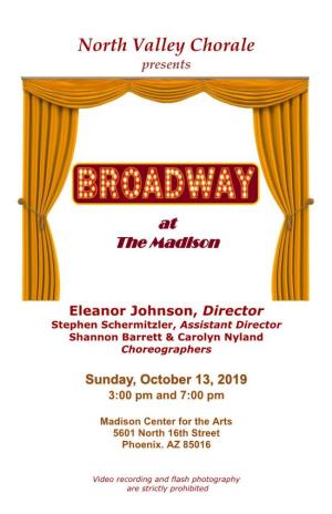 Broadway at the Madison Dan Thomson, Master of Ceremonies