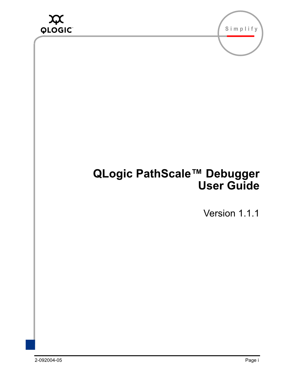 Qlogic Pathscale™ Debugger User Guide