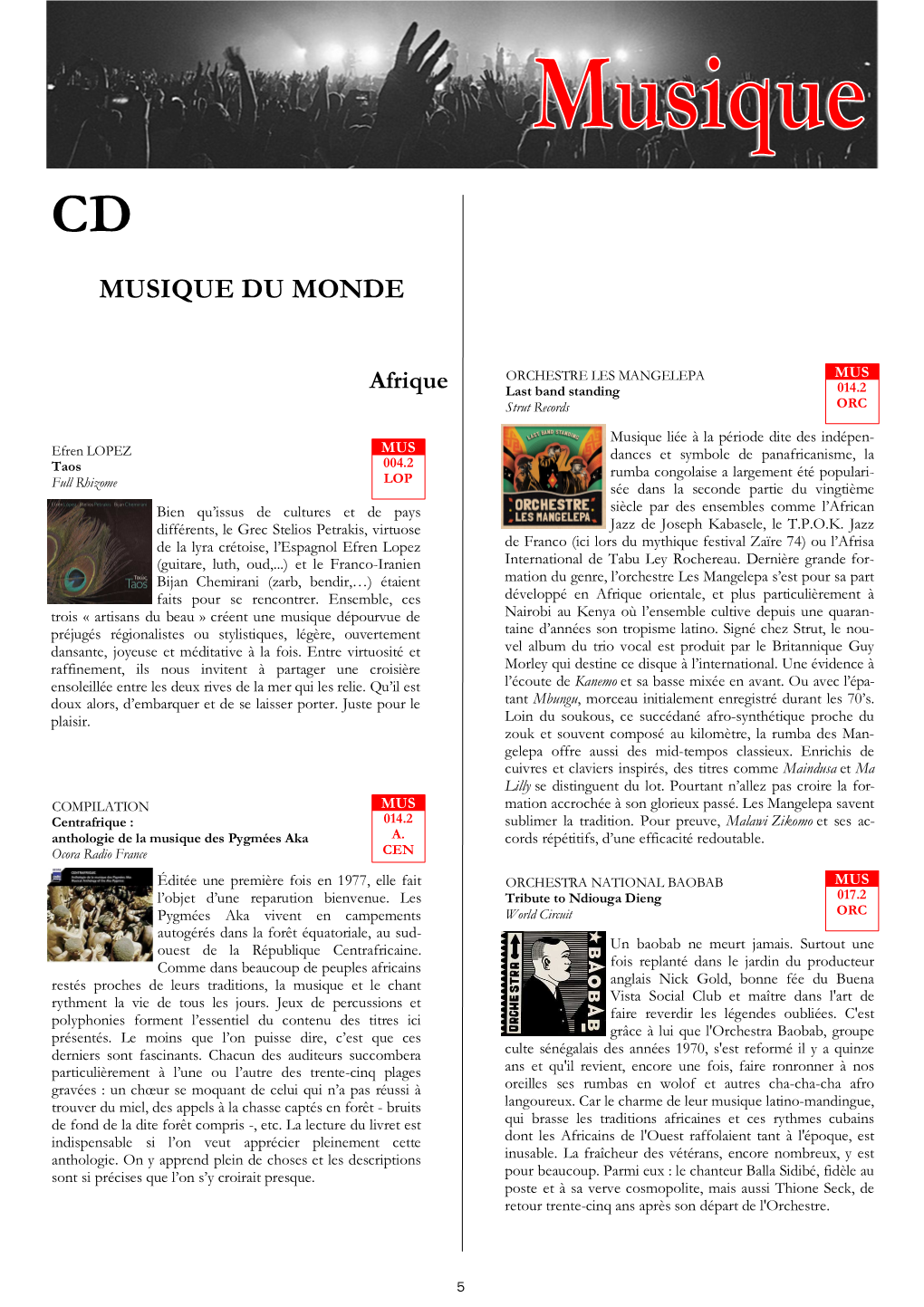 Musique Du Monde