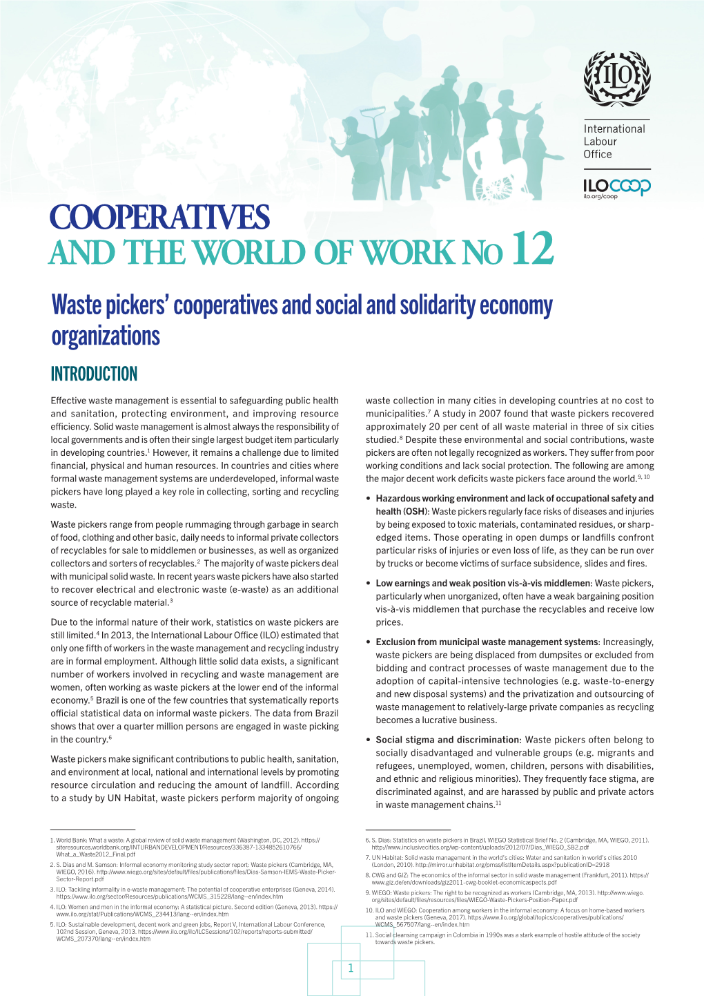 Waste Pickers' Cooperatives and Social and Solidarity Economy