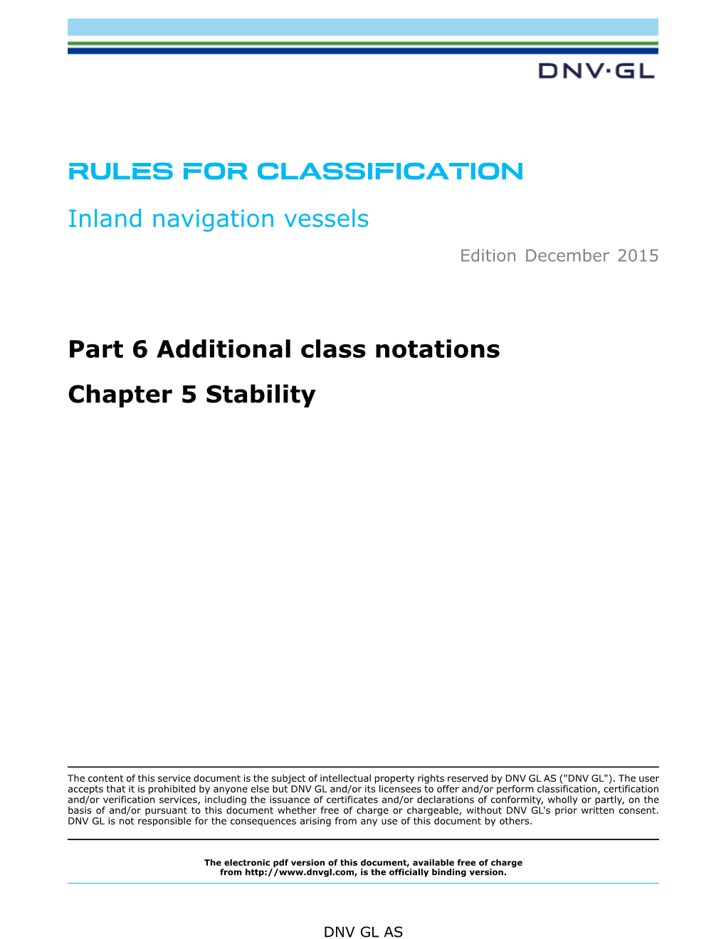 DNVGL-RU-INV-Pt6ch5 Stability