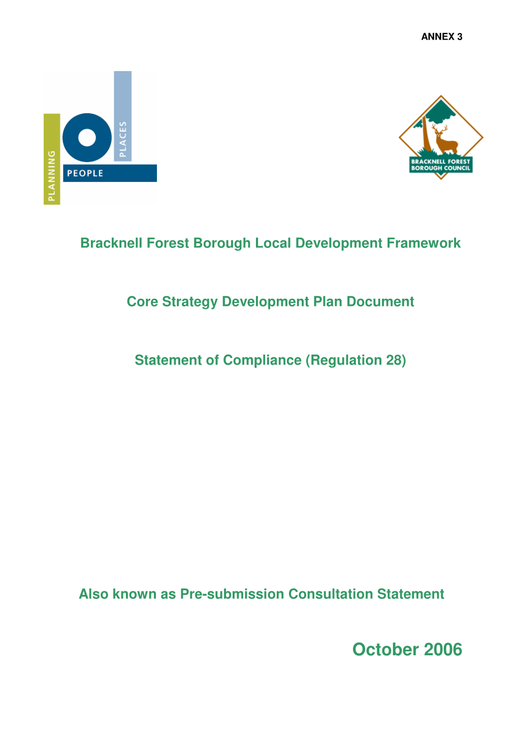 Core Strategy Development Plan Document