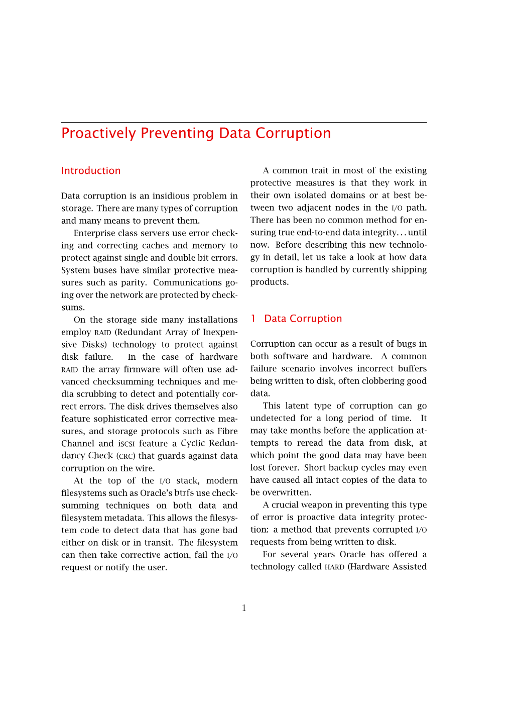 Proactively Preventing Data Corruption