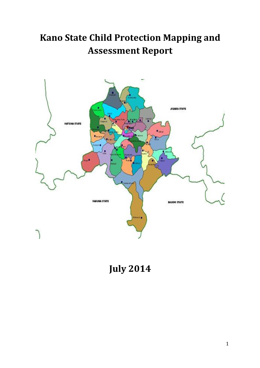 Kano State Child Protection Mapping and Assessment Report July 2014