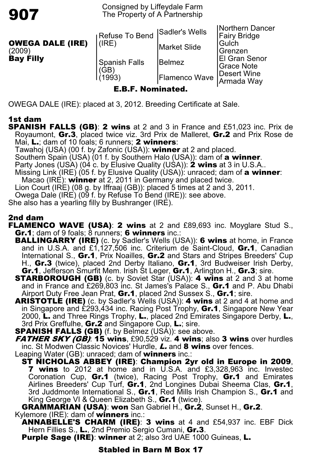 Consigned by Liffeydale Farm the Property of a Partnership Sadler's