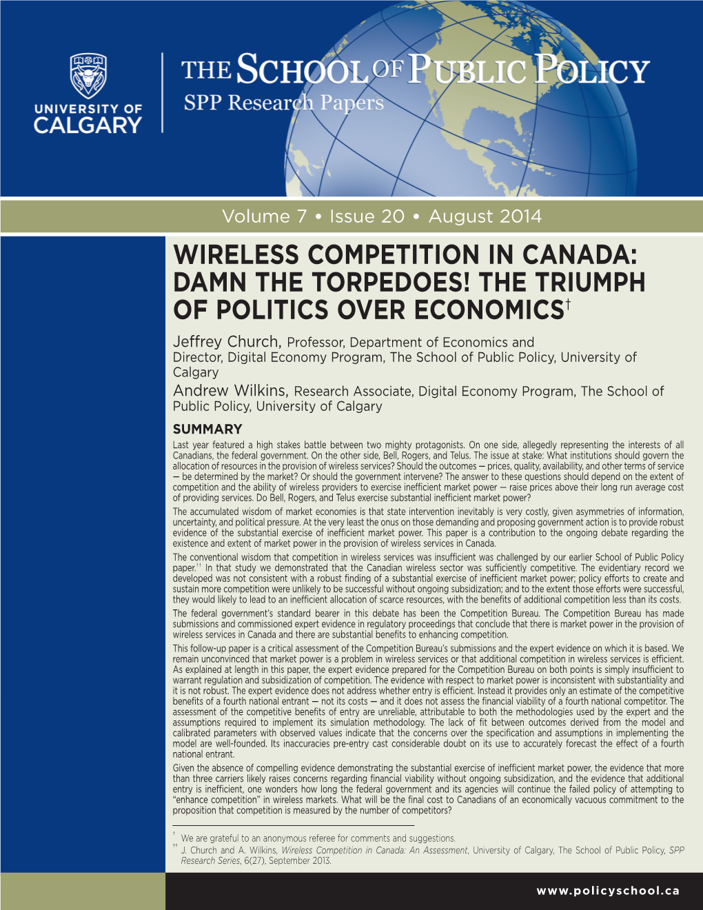 Wireless Competition in Canada