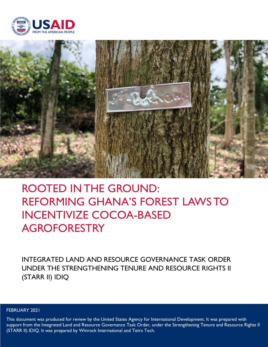 Reforming Ghana's Forest Laws to Incentivize Cocoa-Based Agroforestry