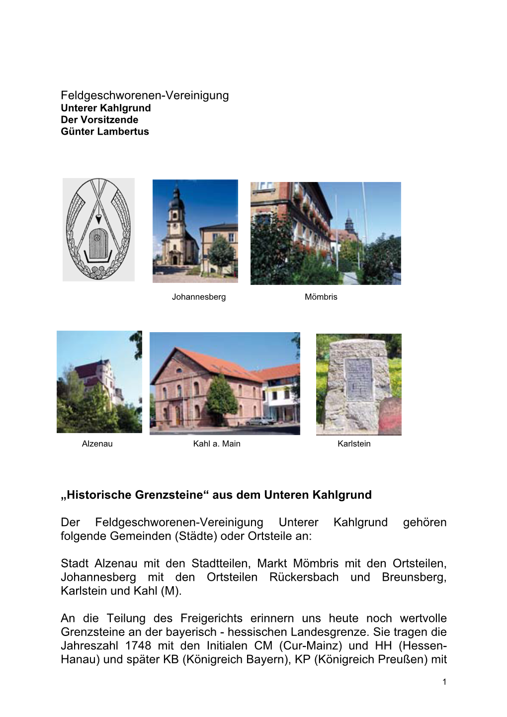 Feldgeschworenen-Vereinigung „Historische Grenzsteine“