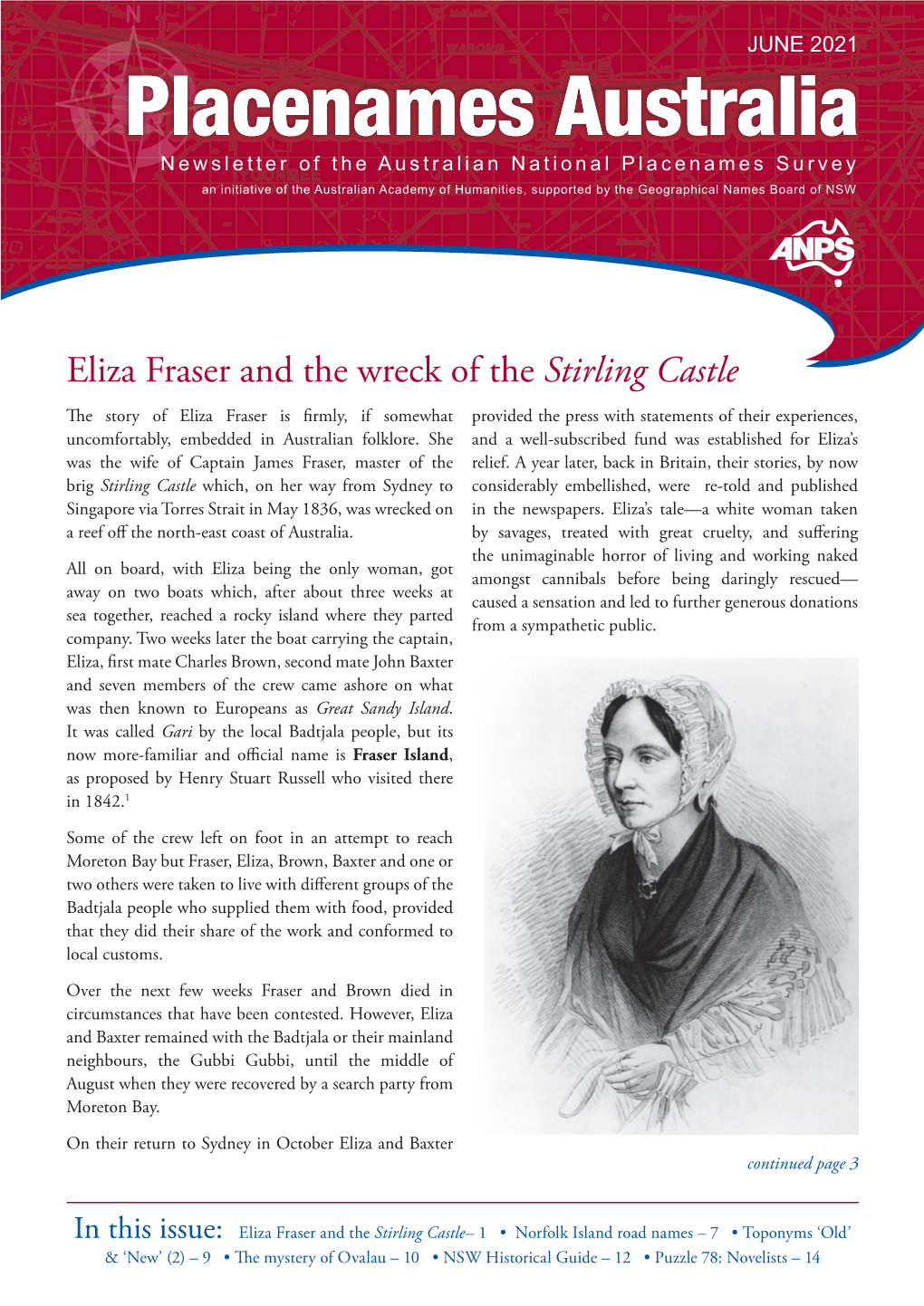 Eliza Fraser and the Wreck of the Stirling Castle