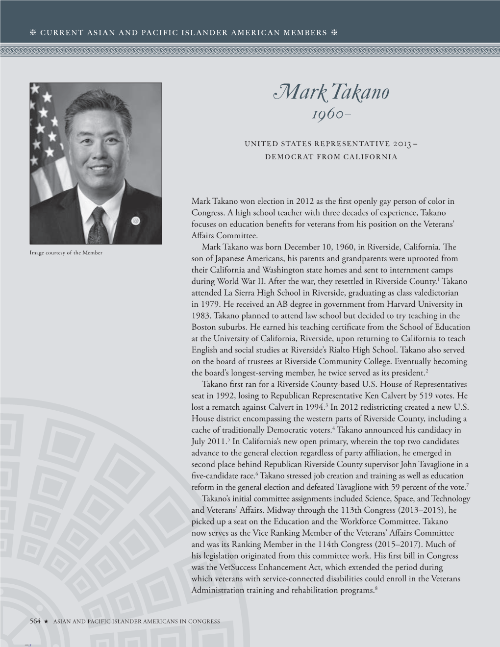 Mark Takano 1960–