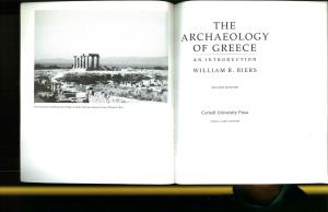 Archaeology of Greece an Introduction William R