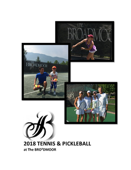 2018 Tennis & Pickleball