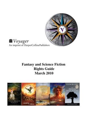 Fantasy and Science Fiction Rights Guide March 2010