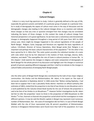Chapter-6 Cultural Changes
