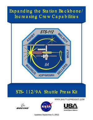 Increasing Crew Capabilities STS- 112/9A Shuttle Press