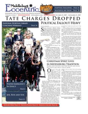 Tate Charges Dropped National Sporting Library Political Fallout Heavy Coaching Weekend Page 34 Daniel Morrow He Would Have Fought and Won the Case for Tate in Court