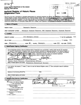 IMZO Kb" Skjnaturelof Certify! Tewart I V Deputy State Historic Preservation Officer State of Federal Agency and Bureau Mlnnesota Historical Society
