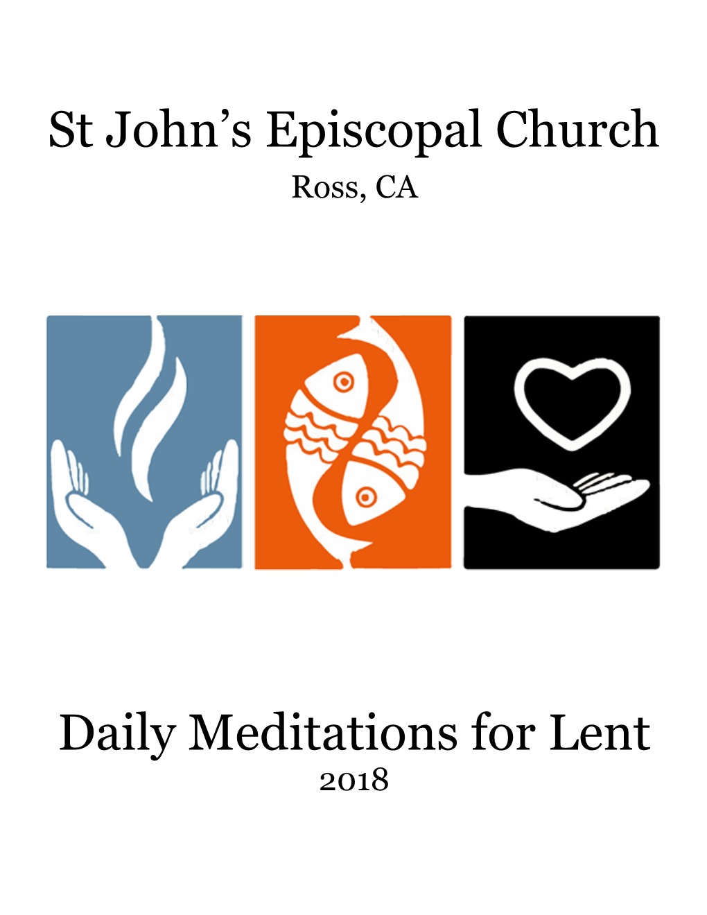 St John's Episcopal Church Daily Meditations for Lent