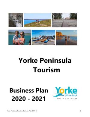 Yorke Peninsula Tourism Business Plan 2020-21 2 1