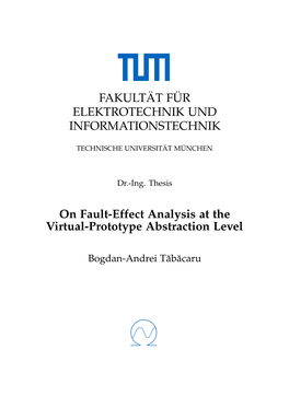 On Fault-Effect Analysis at the Virtual-Prototype Abstraction Level