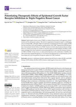 Potentiating Therapeutic Effects of Epidermal Growth Factor Receptor Inhibition in Triple-Negative Breast Cancer