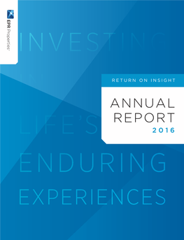 Annual Report 2016 Education Annual Report