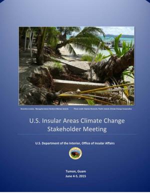U.S. Insular Areas Climate Change Stakeholder Meeting