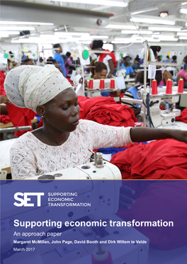 Supporting Economic Transformation