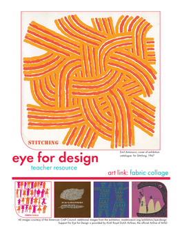 Eye for Design Teacher Resource Art Link: Fabric Collage