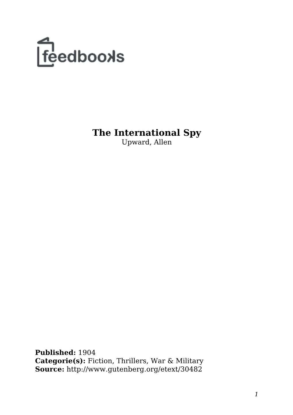 The International Spy Upward, Allen