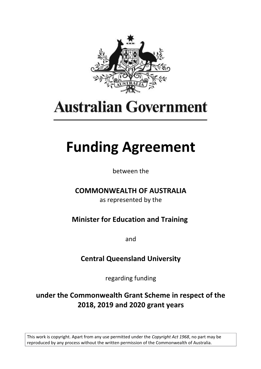 Funding Agreement