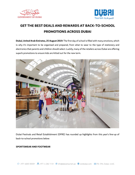 Get the Best Deals and Rewards at Back-To-School Promotions Across Dubai