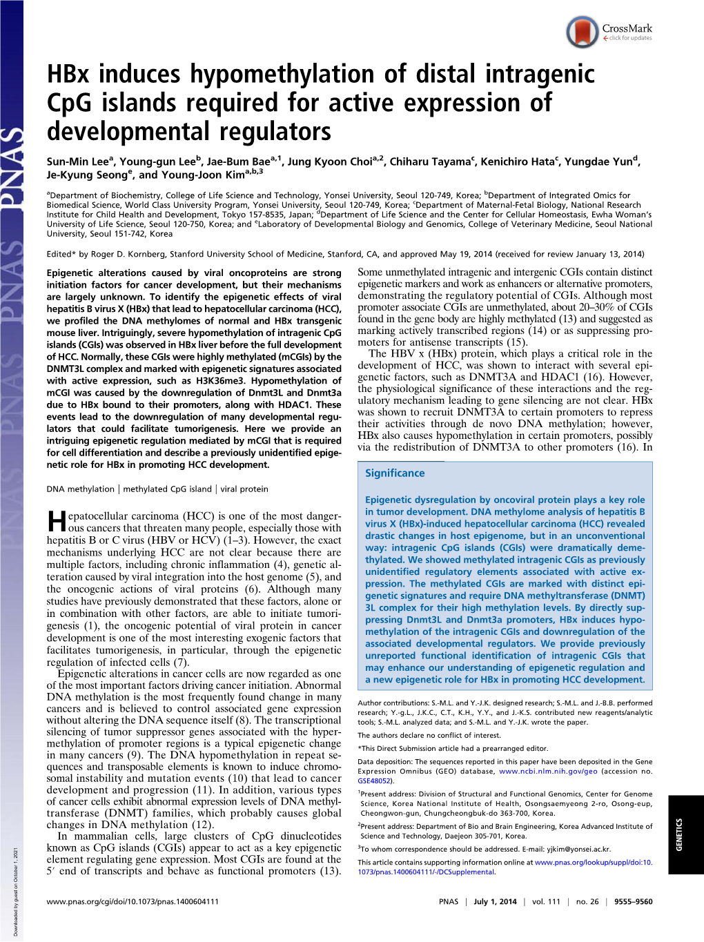 Hbx Induces Hypomethylation of Distal Intragenic Cpg Islands Required for Active Expression of Developmental Regulators