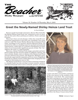 Greet the Newly-Named Shirley Heinze Land Trust by Paula Mchugh