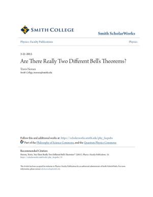 Are There Really Two Different Bell's Theorems?