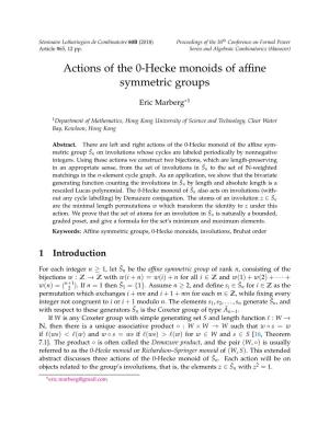 Actions of the 0-Hecke Monoids of Affine Symmetric Groups