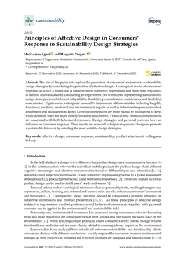 Principles of Affective Design in Consumers' Response To